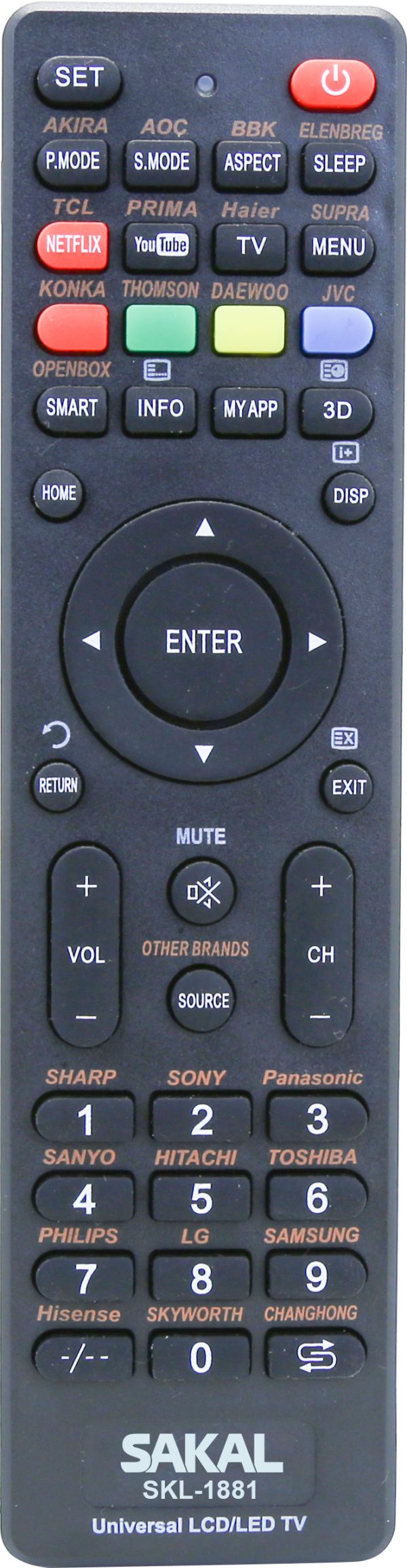 שלט רחוק למסכים LCD אוניברסלי