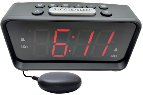 רדיו שעון מעורר דיגיטלי +כרית רטט SKL-8660 – תמונה 2