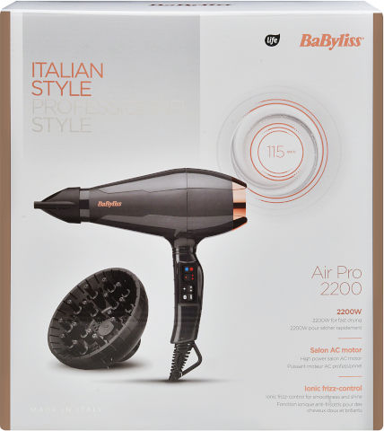 מייבש שיער בייביליס D572 +דיפיוזר 2200W – תמונה 2
