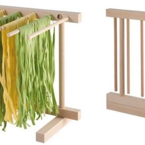 מעמד פסטה מעץ טבעי בעל 8 זרועות לתלייה של פסטה